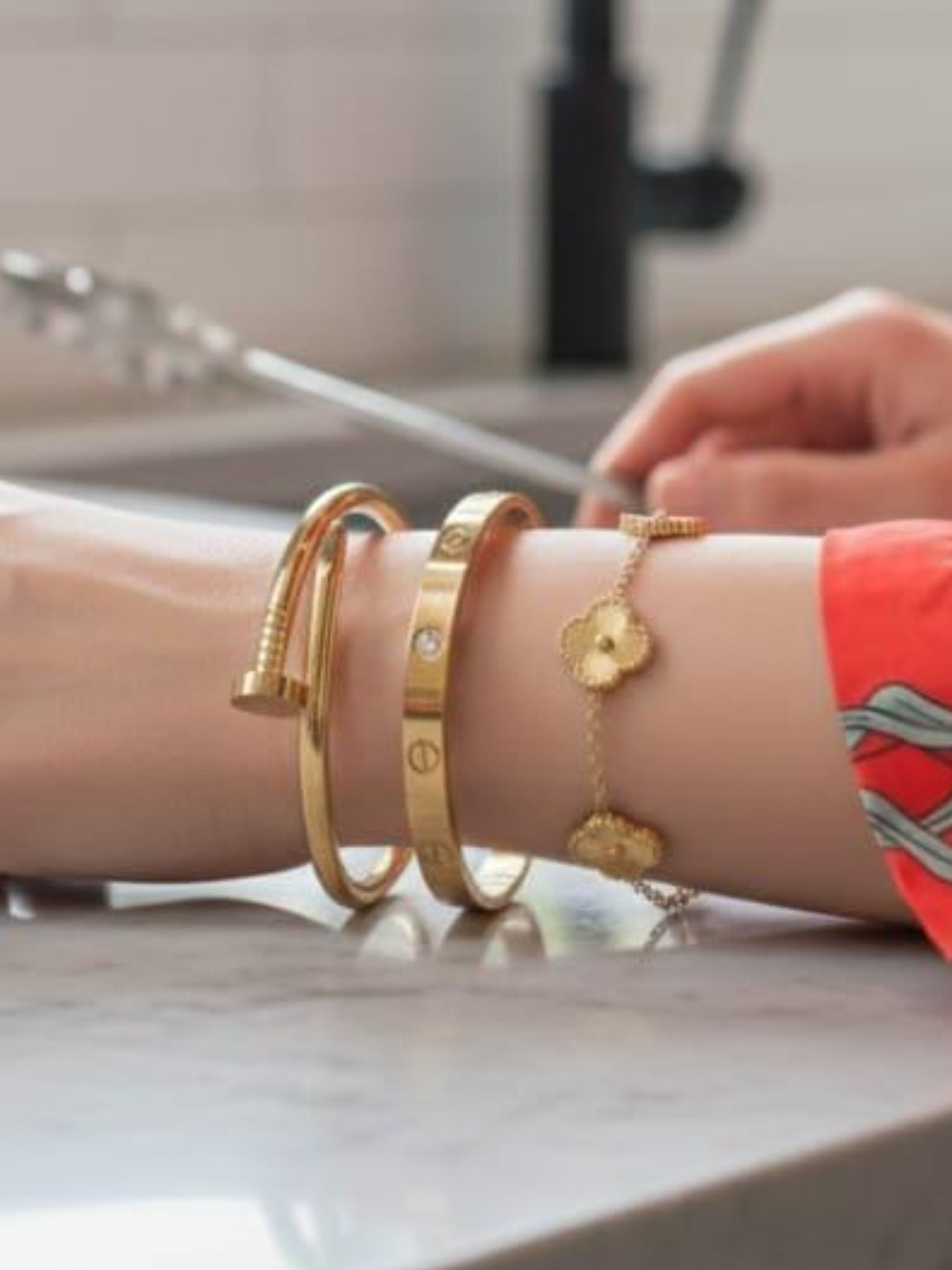 Golden Famus By Mahay Bracelet Pack of 3