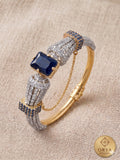Orya Jewellery Sapphire Blue White Zircon Bangle