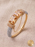 Orya Jewellery Champagne White Zircon Bangle