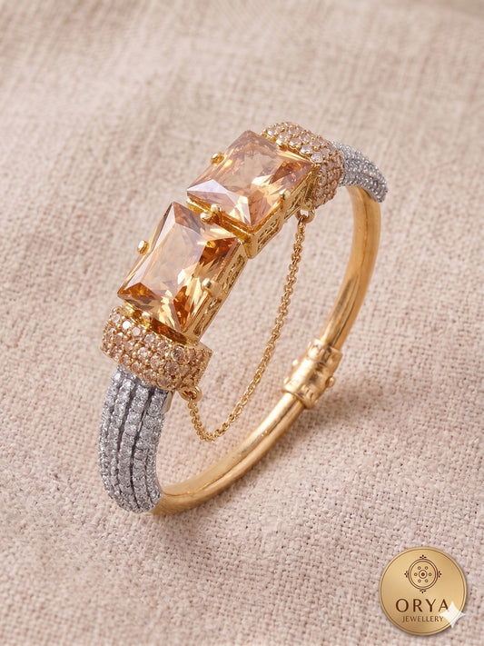 Orya Jewellery Champagne White Zircon Bangle