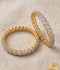 Orya Jewellery White Zircon Bangle Set-B10