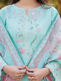 Blue MAK Fashion Isra Lawn Drop'1 Embroidered Stitched 3-Piece Suit-Nerina