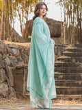 Blue MAK Fashion Isra Lawn Drop'1 Embroidered Stitched 3-Piece Suit-Zaib