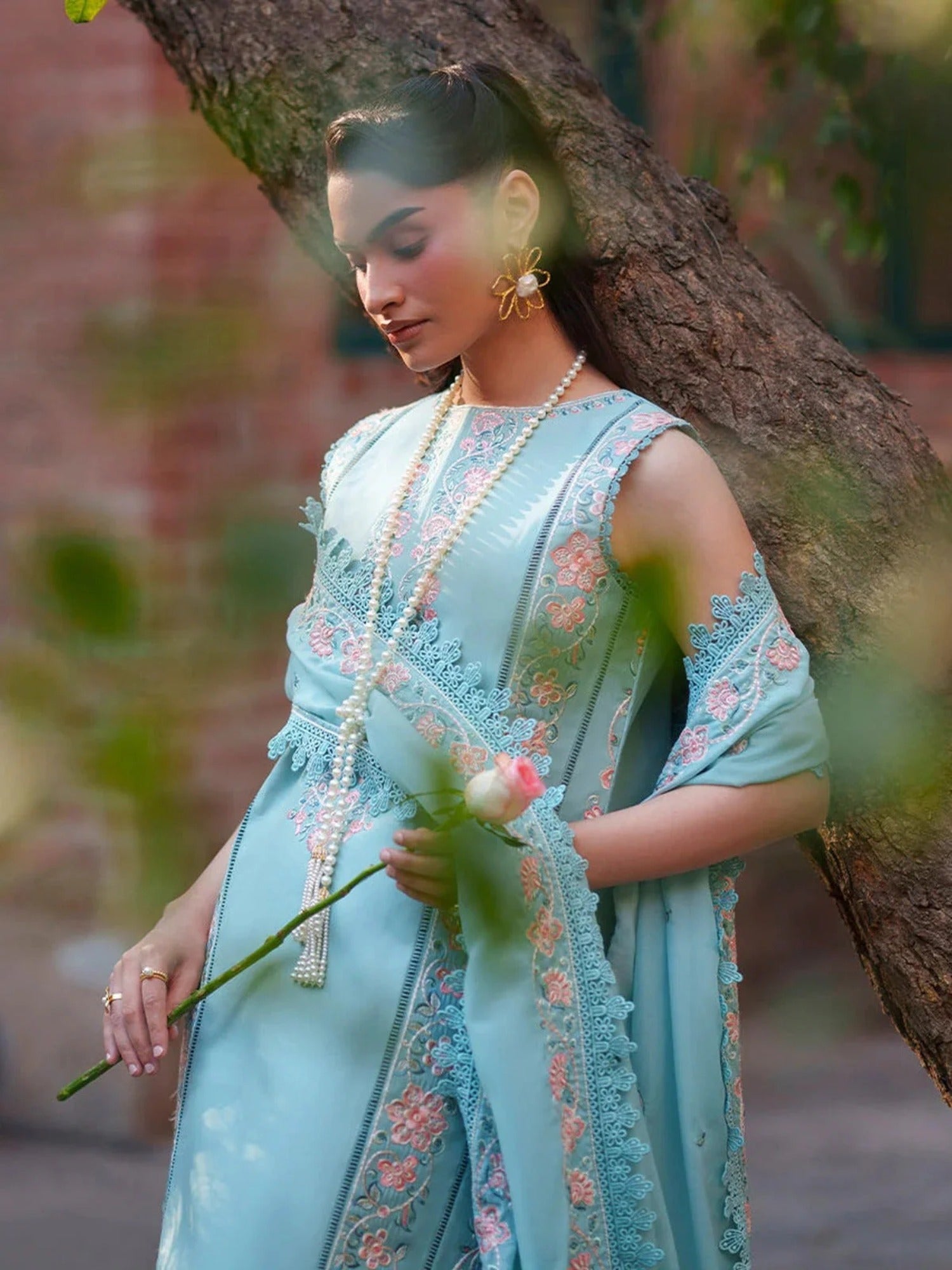 Mahnur Fiona Lawn'26 Embroidered Stitched 3-Piece Suit-F-12