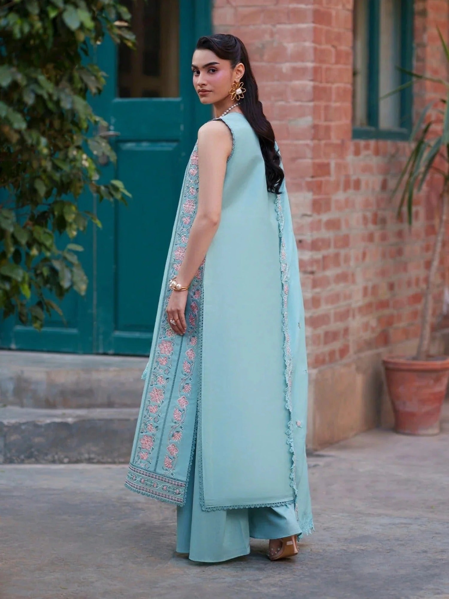 Mahnur Fiona Lawn'26 Embroidered Stitched 3-Piece Suit-F-12