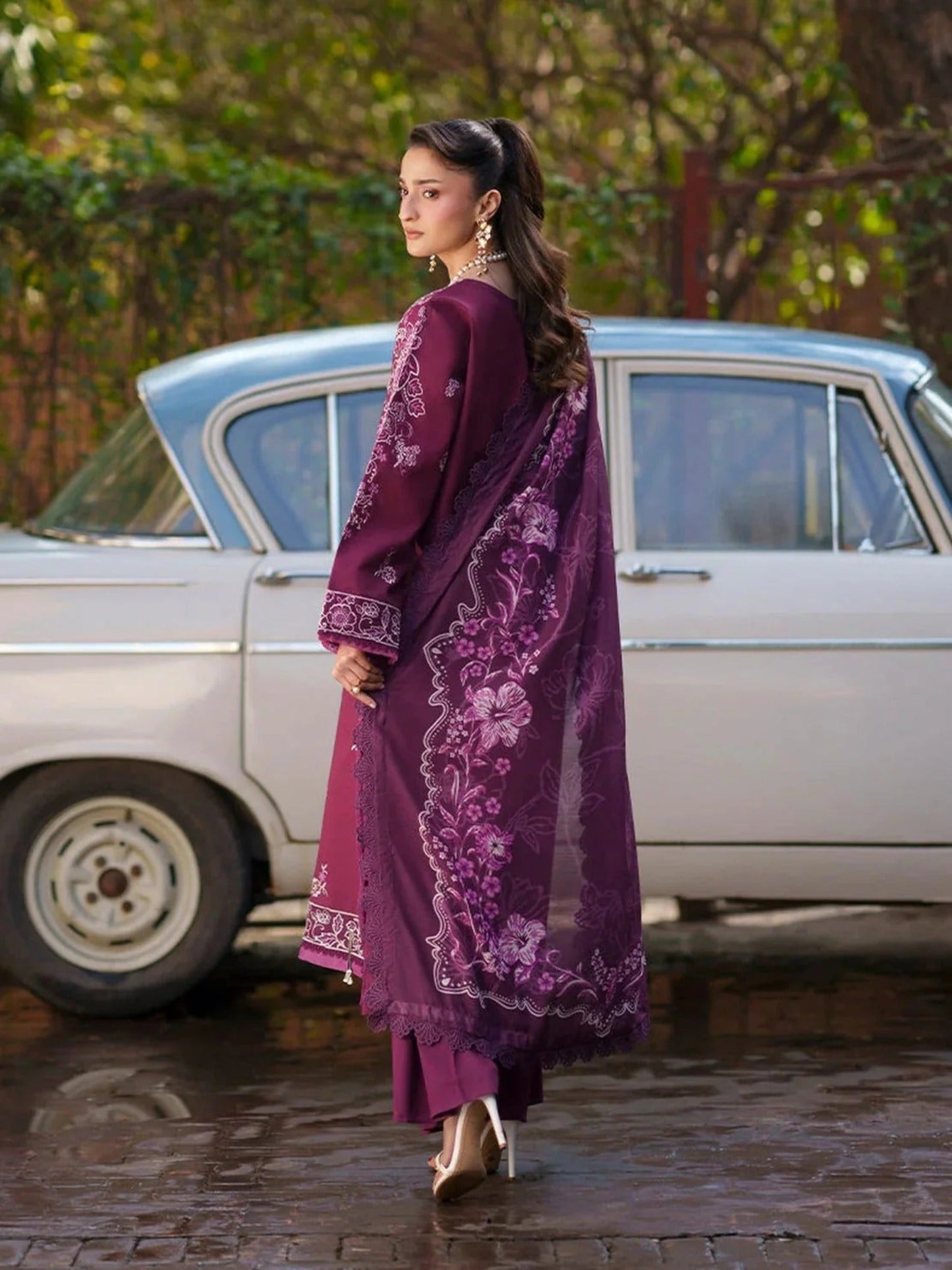 Mahnur Fiona Lawn'26 Embroidered Stitched 3-Piece Suit-F-10