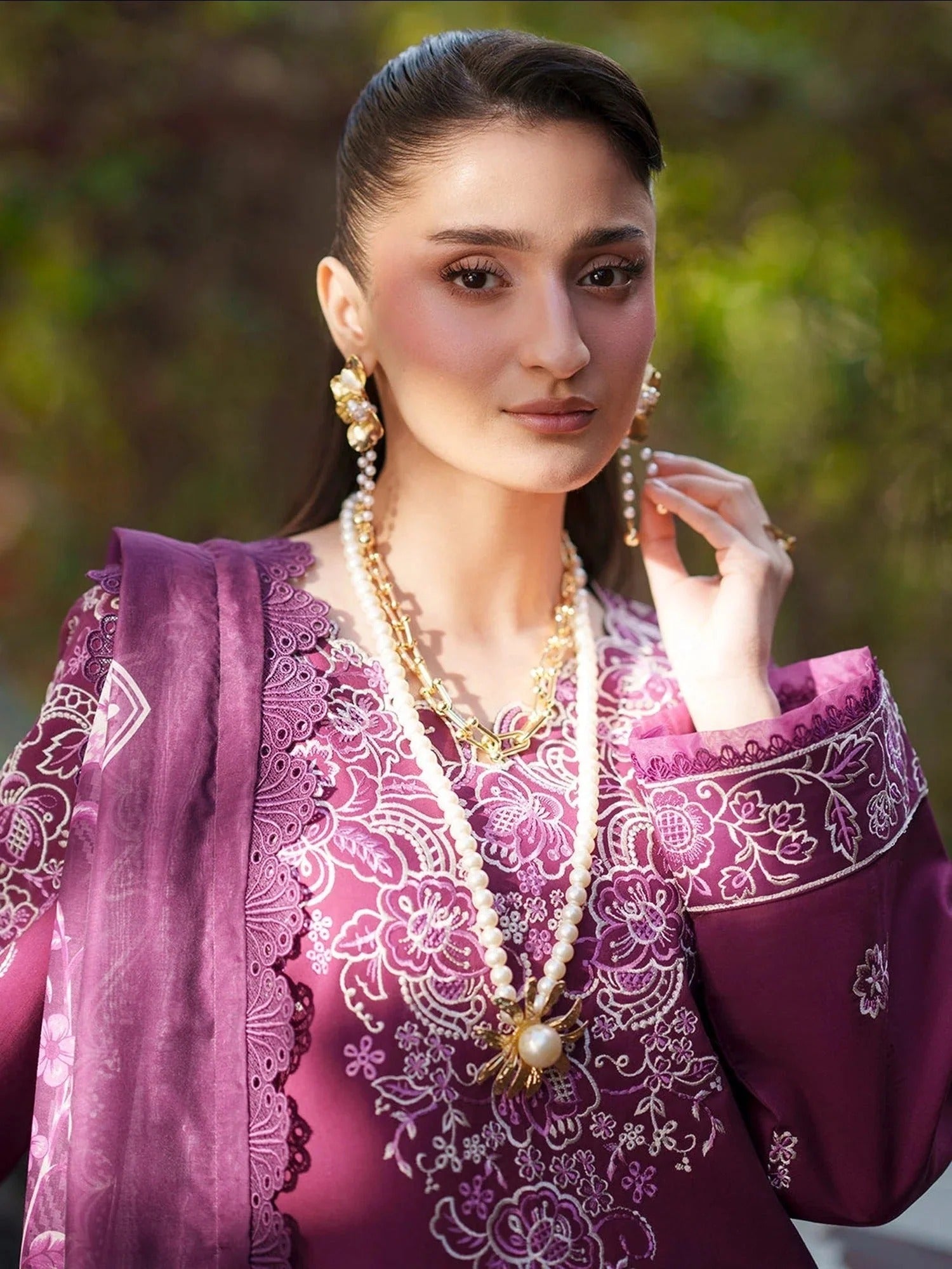 Mahnur Fiona Lawn'26 Embroidered Stitched 3-Piece Suit-F-10