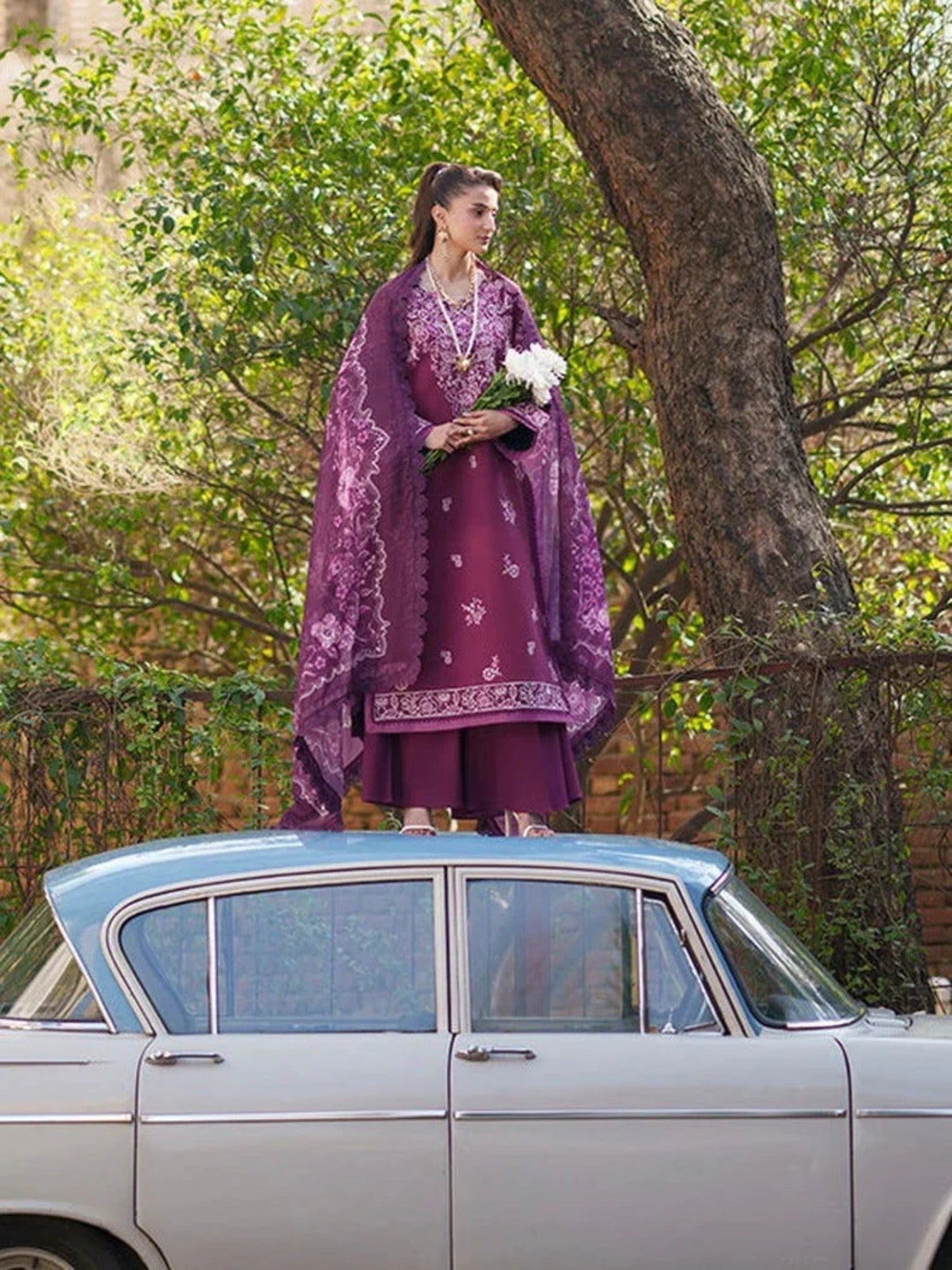 Mahnur Fiona Lawn'26 Embroidered Stitched 3-Piece Suit-F-10
