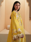Yellow Binilyas Mashriq luxury Lawn Embroidered Stitched 3-Piece Suit-D-111-A