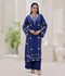 Ruby's Couture Noor-e-Zar Sheesha Silk Embellished Stitched 3-Piece Suit-Mehwar