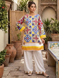 Cream Multi Silai Libas Silk Printed Co-ord Set-Sumaira