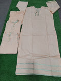 Peach-Bin Shaukat Lawn Brosha Plain Stitched 2-Piece Suit