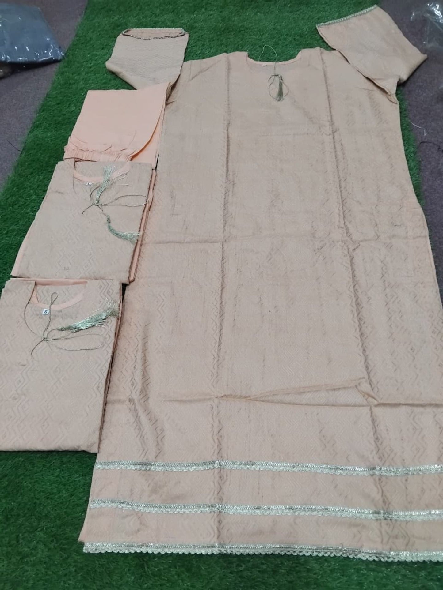 Peach-Bin Shaukat Lawn Brosha Printed Stitched 2-Piece Suit