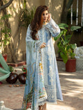 Blue Binilyas Dastak Luxury Lawn Embroidered Unstitched 3-Piece Suit-D17-B