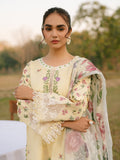 Cream Parishay Ivy Bloom Printkari Lawn Embroidered Unstitched 3-Piece Suit-IVY-06