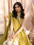 Green Parishay Ivy Bloom Printkari Lawn Embroidered Unstitched 3-Piece Suit-IVY-12