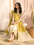 Green Parishay Ivy Bloom Printkari Lawn Embroidered Unstitched 3-Piece Suit-IVY-12