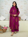 Red-Ayat Closet Linen Embroidered Stitched 2-Piece Suit-Amber