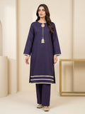 Blue-Bin Shaukat Lawn Brosha Plain Stitched 2-Piece Suit