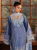 Blue Binilyas Mehroze Lawn Embroidered Unstitched 3-Piece Suit-91-A