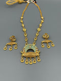 Golden-H&A Jewellery Indian Madrasi handmade Mala set 