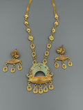 Golden-H&A Jewellery Indian Madrasi handmade Mala set 