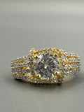 Silver and Gold-H&A Jewellery Adjustable Ring