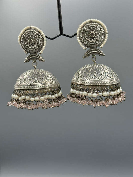 Champagne-H&A Jewellery Oxidized Earrings