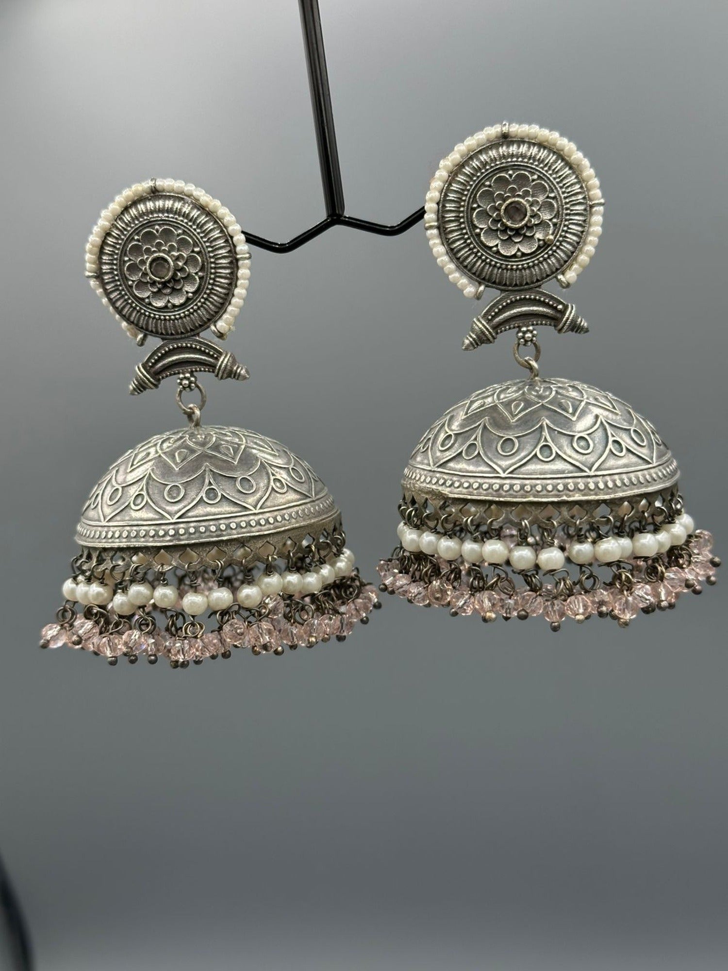 Champagne-H&A Jewellery Oxidized Earrings