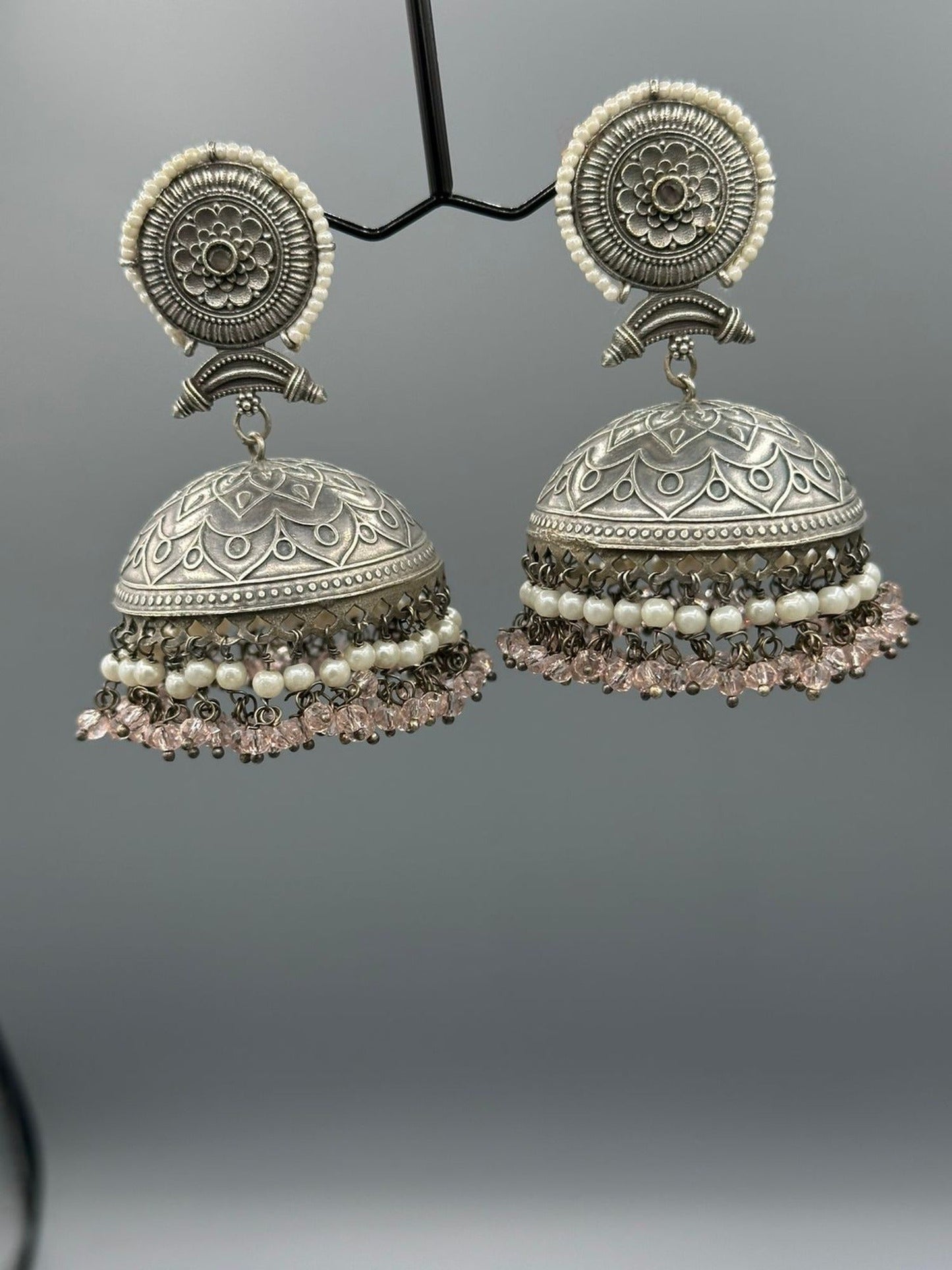 Champagne-H&A Jewellery Oxidized Earrings