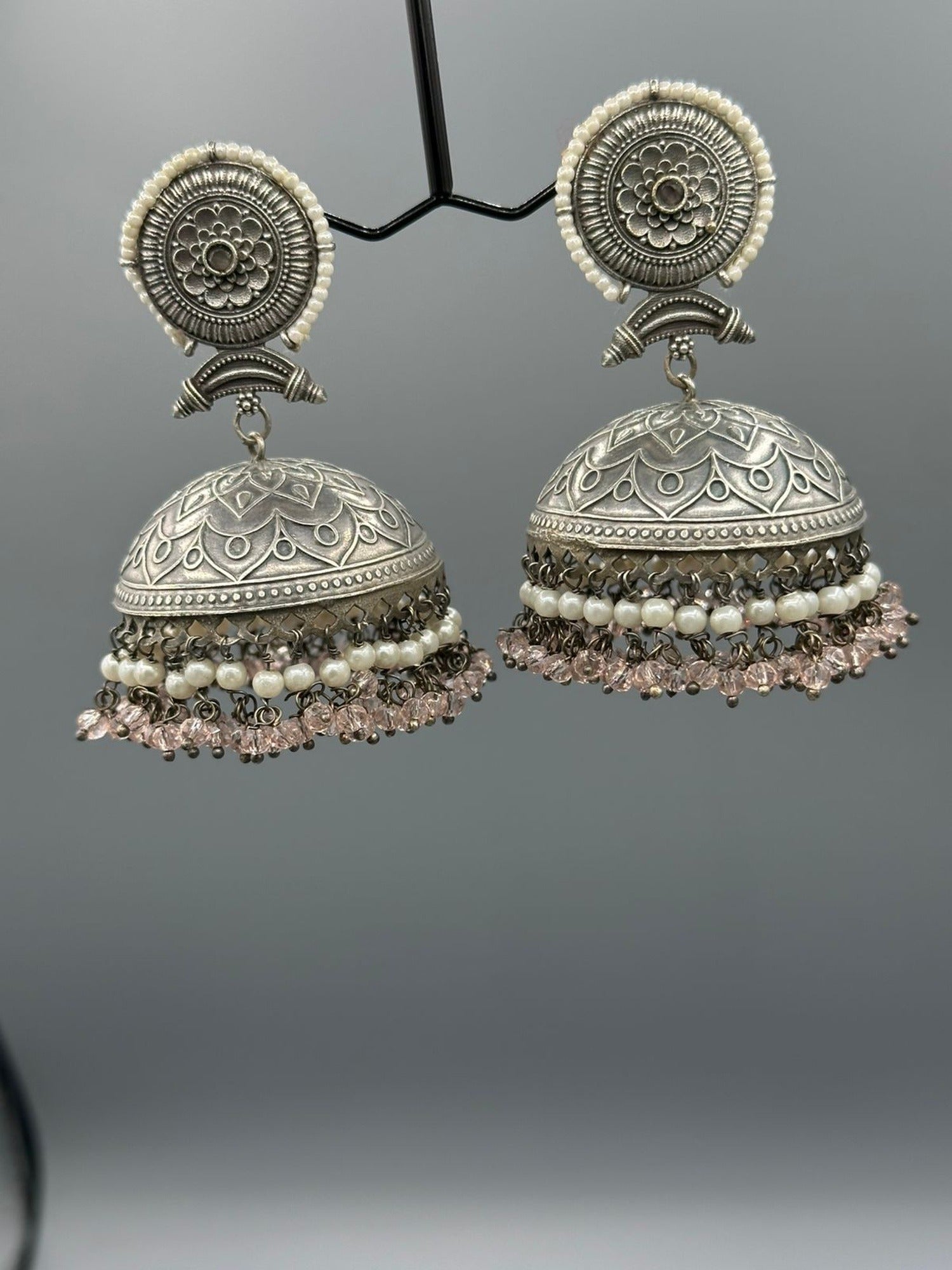 Champagne-H&A Jewellery Oxidized Earrings
