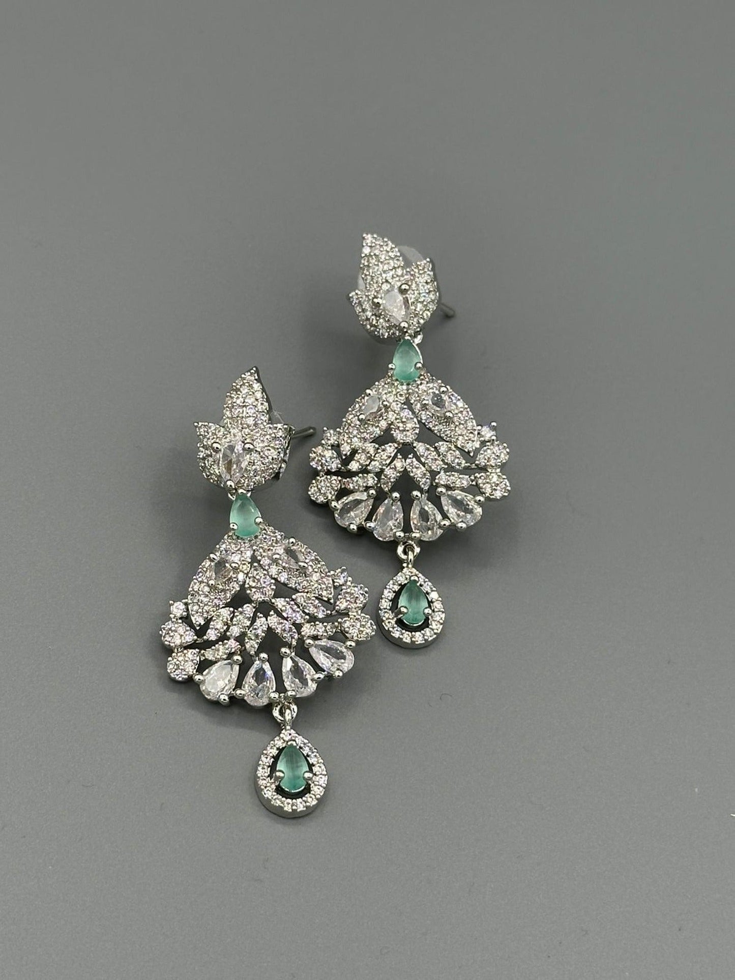 Silver and Blue-H&A Jewellery Earrings