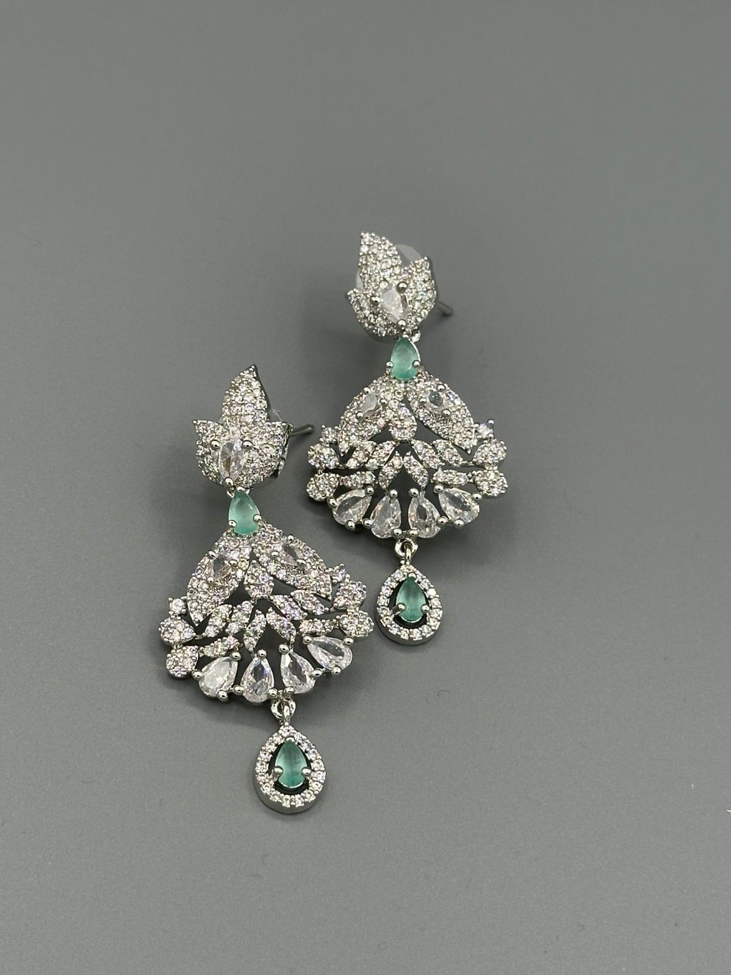 Silver and Blue-H&A Jewellery Earrings
