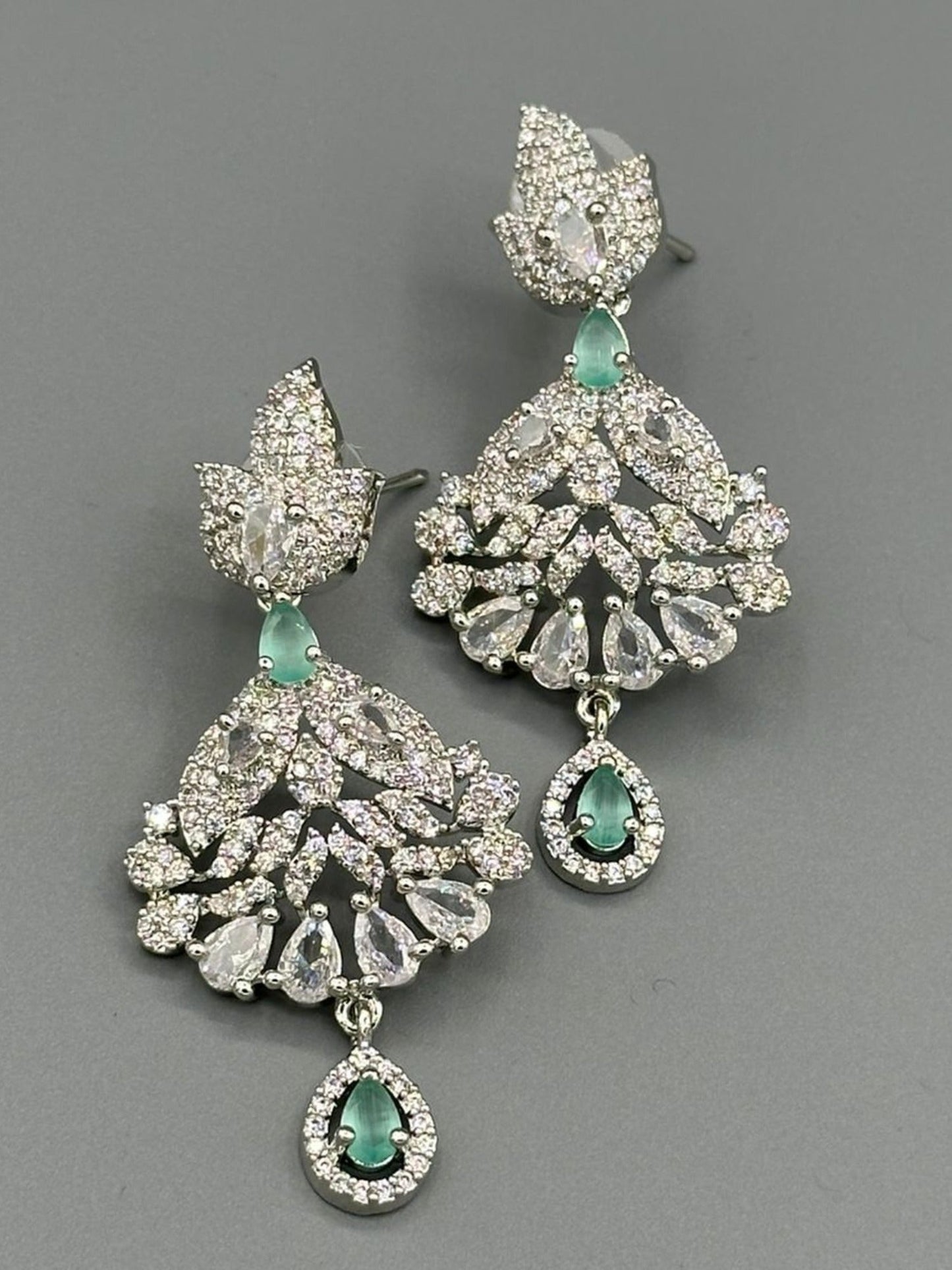 Silver and Blue-H&A Jewellery Earrings
