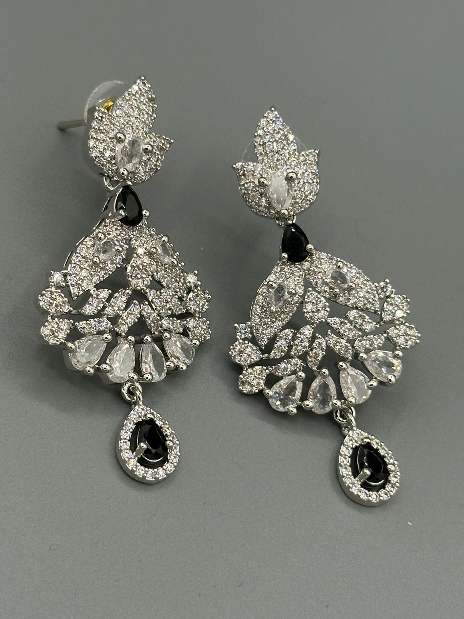 Silver and Blue-H&A Jewellery Earrings