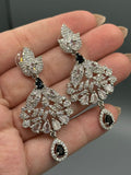Silver and Blue-H&A Jewellery Earrings