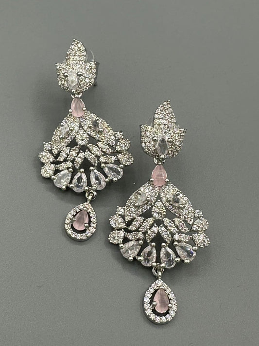 Silver and Blue-H&A Jewellery Earrings