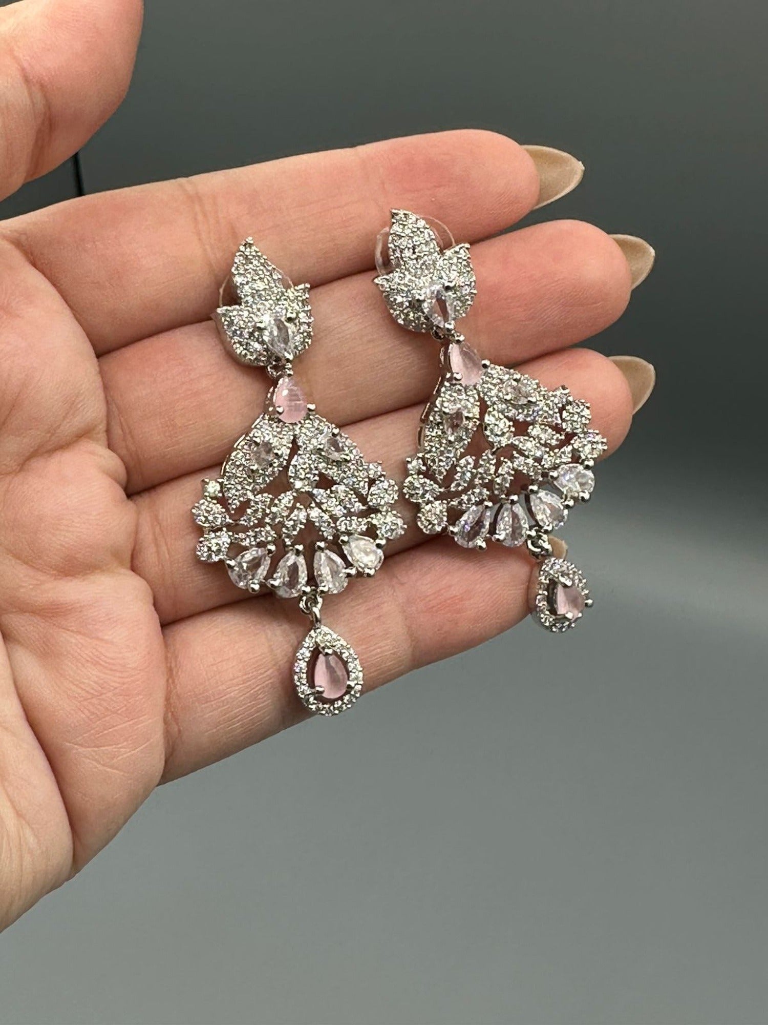Silver and Blue-H&A Jewellery Earrings
