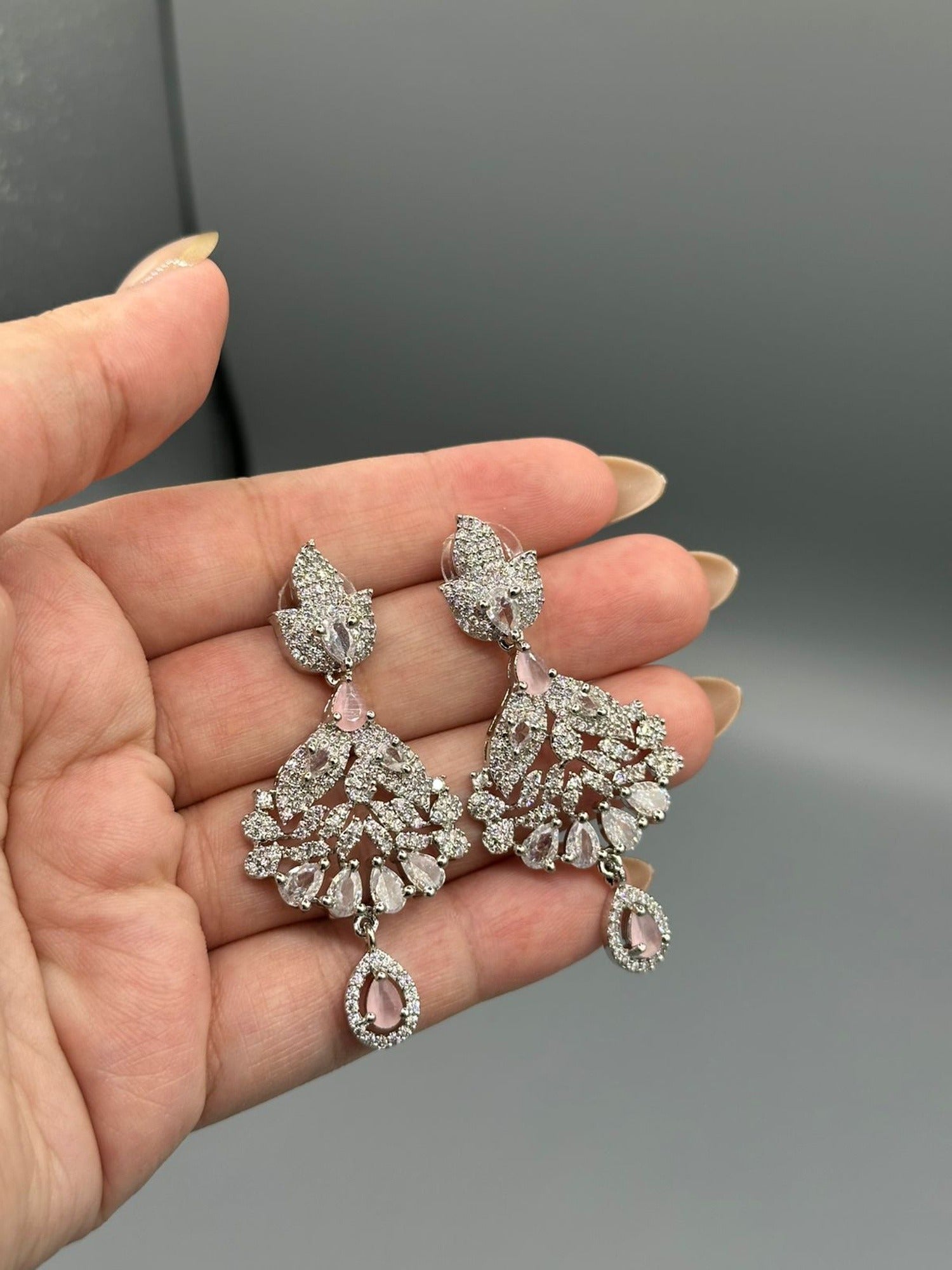 Silver and Blue-H&A Jewellery Earrings