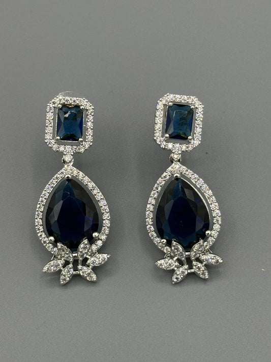 Silver and black-H&A Jewellery Drop Earrings