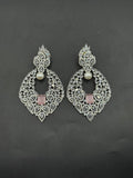 Silver and pink-H&A Jewellery Earrings