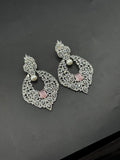 Silver and pink-H&A Jewellery Earrings