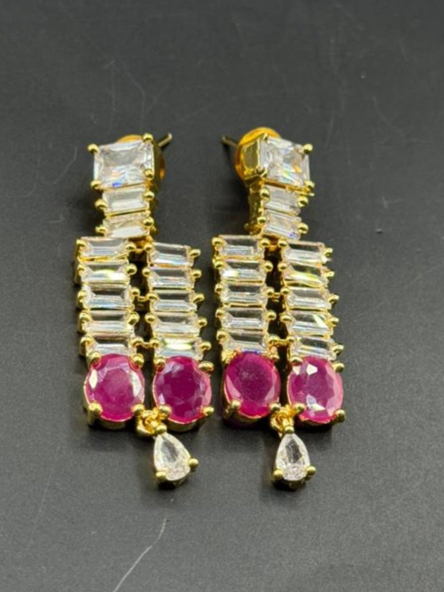 Silver gold and pink-H&A Jewellery Earrings