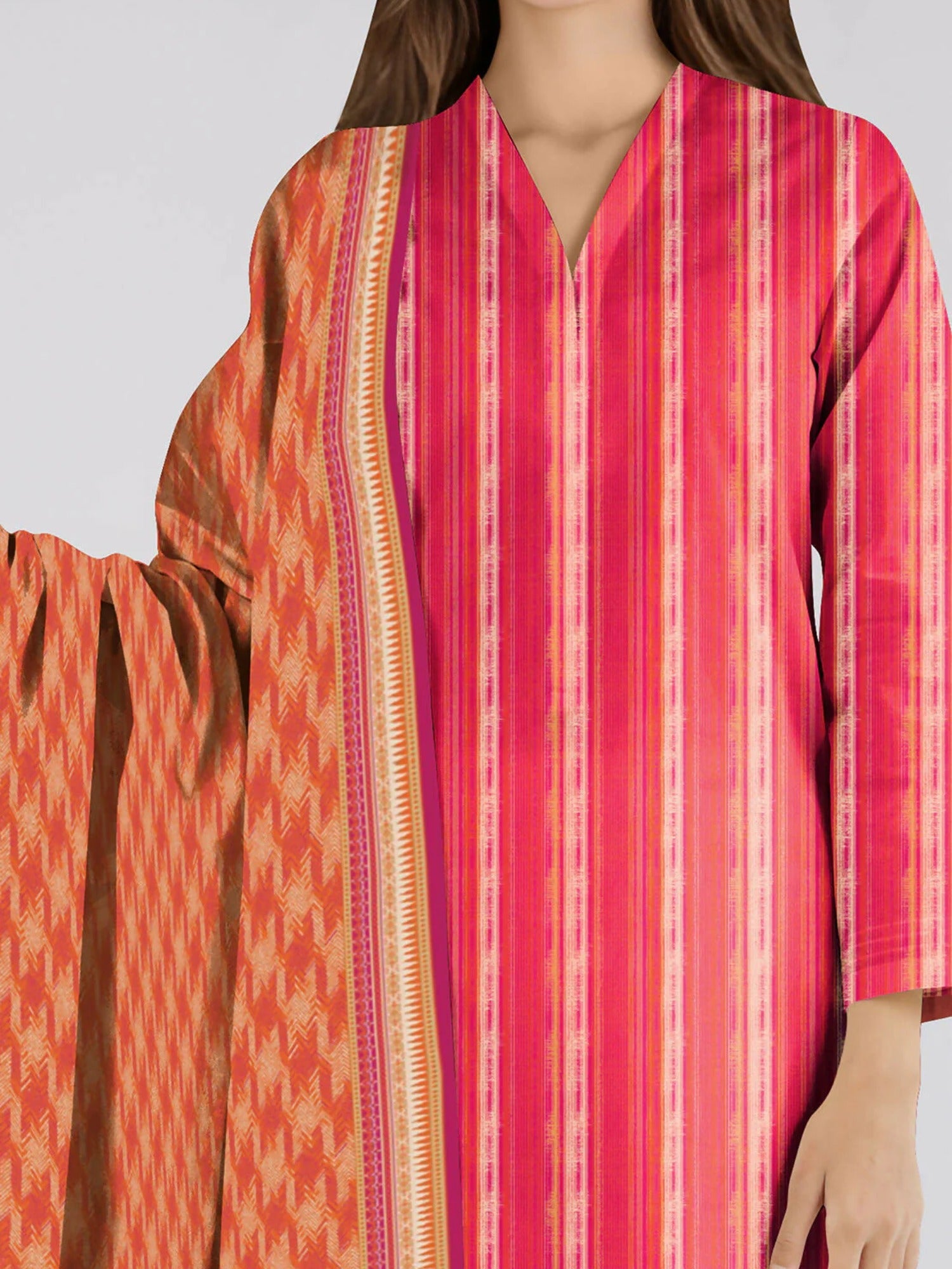 Saya Khaddar Viscose Printed Unstitched 3-Piece Suit-U04-24356-62C