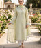 Savarna Khaadi Lawn Embroidered Stitched 3-Piece Suit-Mint Green