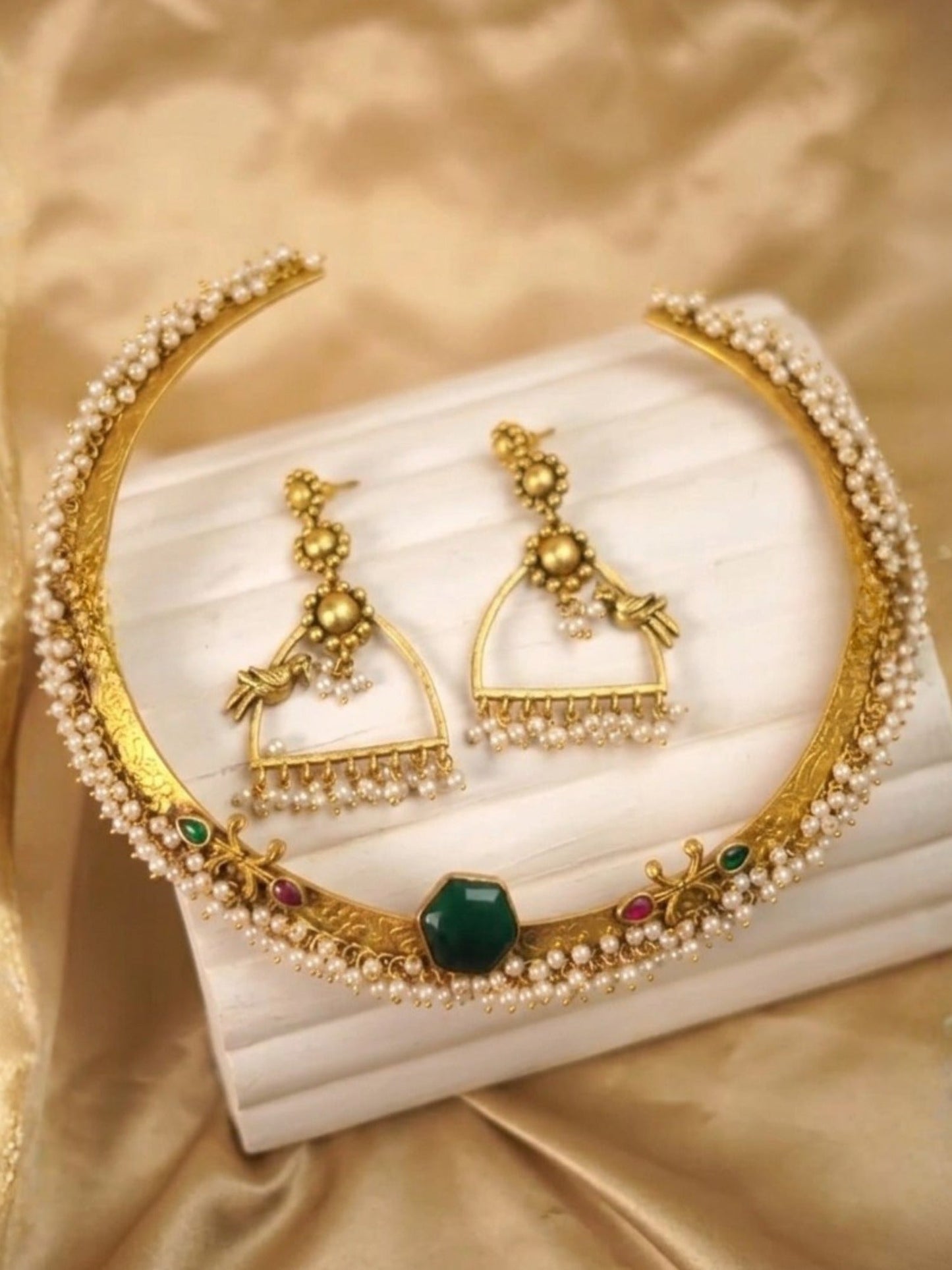 Gold Orya Jewellery Indian Jewellery Set