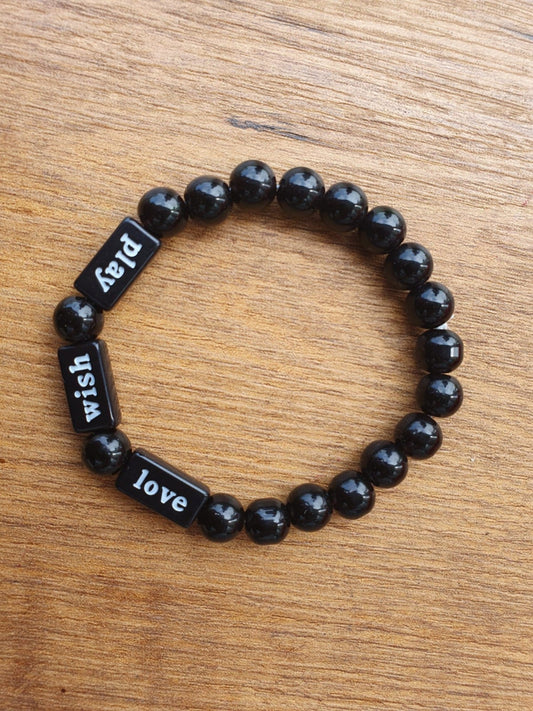 Black Rameen's Collection Beaded Bracelet