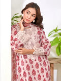 MAK Fashion Lawn Embroidered Stitched 3-Piece Suit-Ruby Rouge
