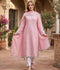 Savarna Khaadi Lawn Embroidered Stitched 3-Piece Suit-Pink