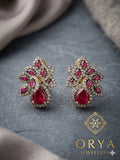 Orya Jewellery Stud Earrings-Ruby